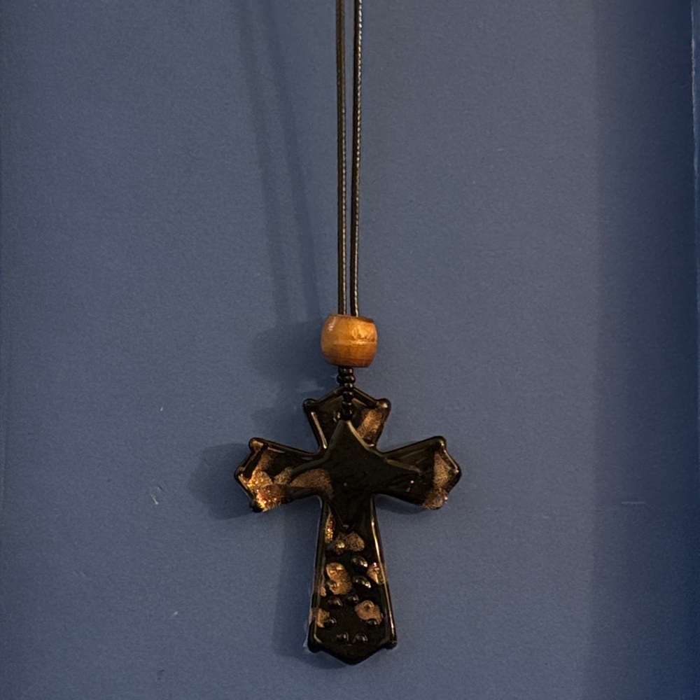 Glass Pendant Necklace Handmade
